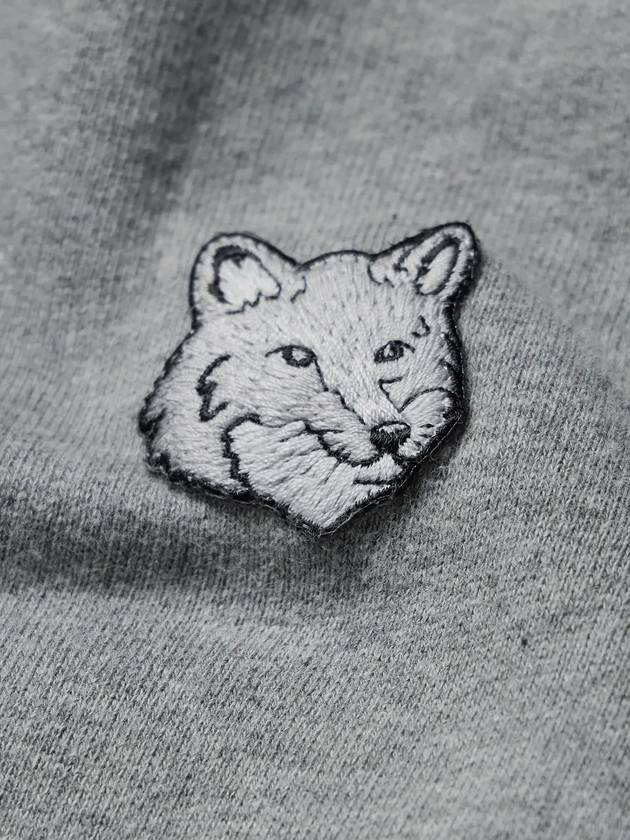 Bold Fox Head Patch Comfort Hoodie Grey - MAISON KITSUNE - BALAAN 7