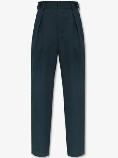 Wool Straight Pants Green - BOTTEGA VENETA - BALAAN 2