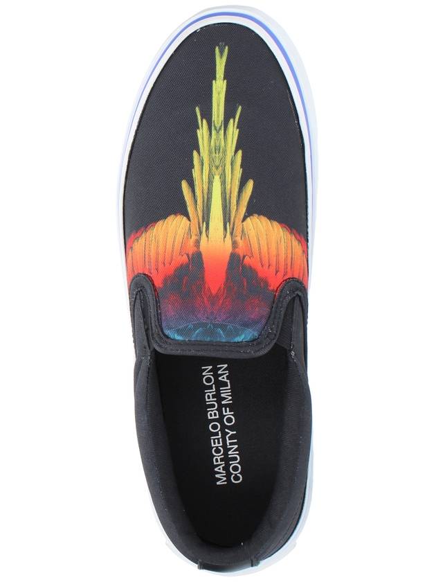 Icon Wings Logo Slip-On Sneakers - MARCELO BURLON - BALAAN 4