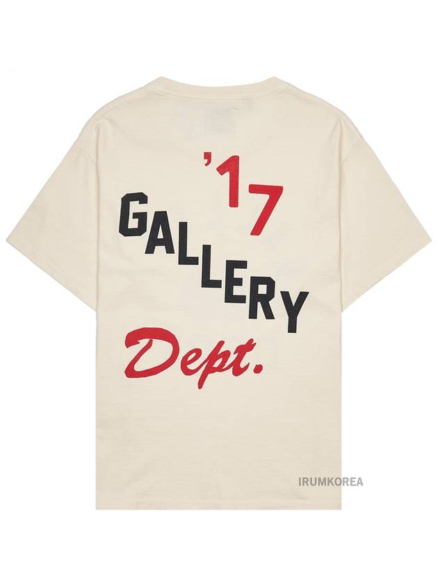 Boxing Merch Short Sleeve T-Shirt Cream - GALLERY DEPT. - BALAAN 4