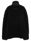 Men's Sagrek Shearling Fleece Zip-Up Jacket Black - MOOSE KNUCKLES - BALAAN 3