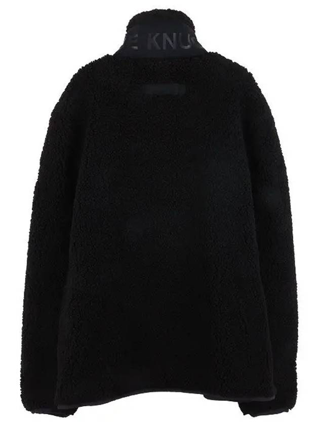 Men's Sagrek Shearling Fleece Zip-Up Jacket Black - MOOSE KNUCKLES - BALAAN 3