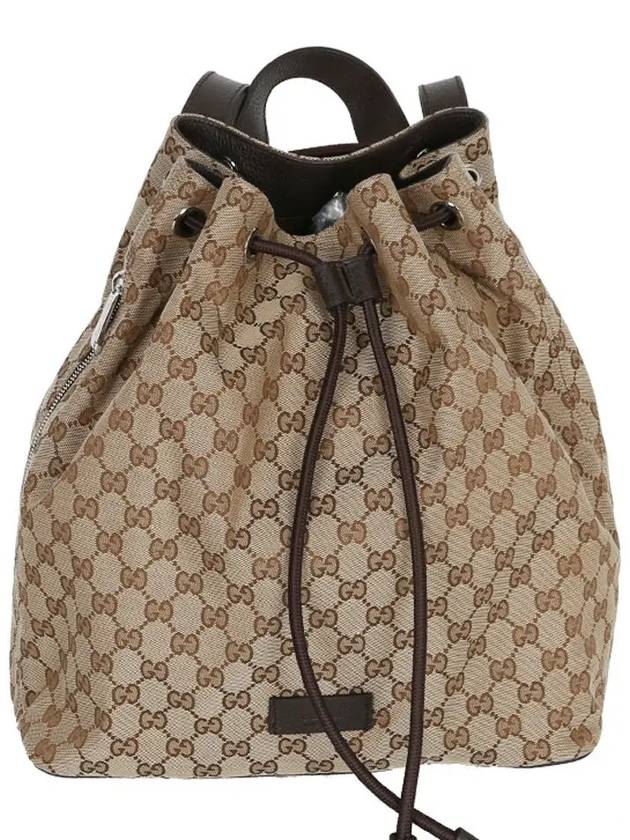 449175 Drawstring Backpack GG Canvas Beige - GUCCI - BALAAN 1