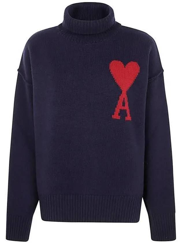 De Coeur Turtleneck Navy - AMI - BALAAN 2