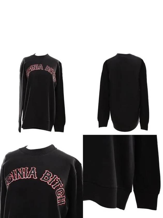 Virginia Bitch Cotton Jersey Sweatshirt Black - GIVENCHY - BALAAN 8