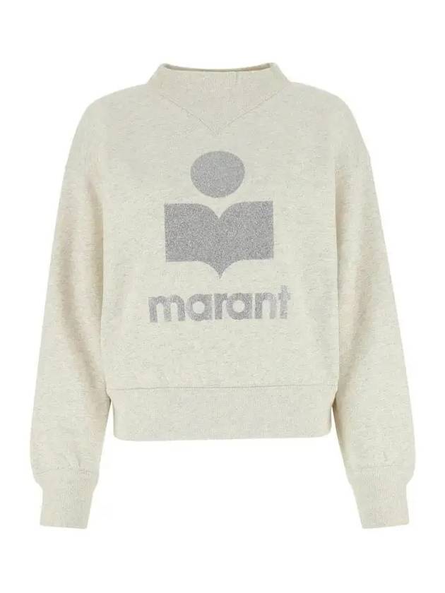 Moby Logo Print Sweatshirt Ecru - ISABEL MARANT - BALAAN 3