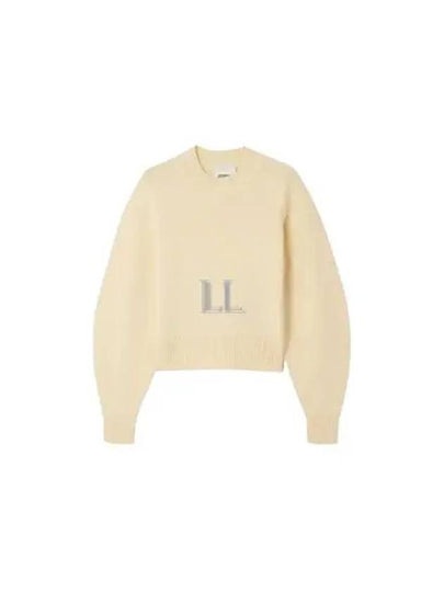 Alais Embroidered Logo Knit Top Sand - ISABEL MARANT - BALAAN 2