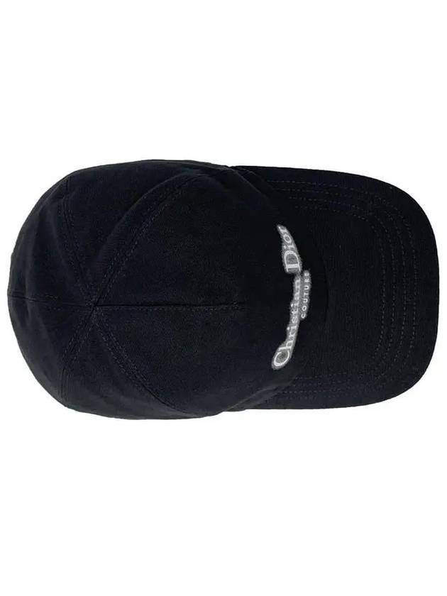 Halo Effect Logo Couture Ball Cap Black - DIOR - BALAAN 4