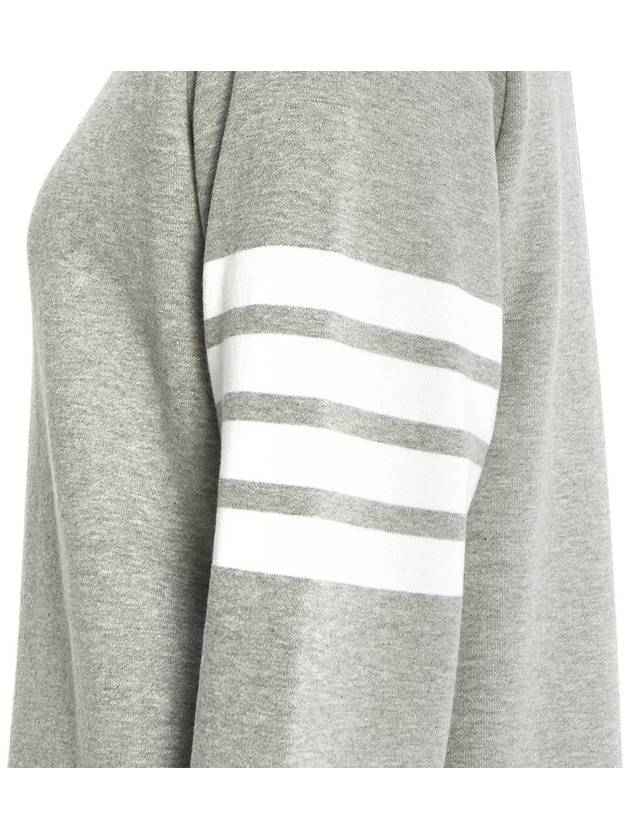 Classic Loopback 4-Bar Sweater Midi Dress Light Grey - THOM BROWNE - BALAAN 9