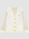 Baby Fox Patch Color Block Cardigan Ecru - MAISON KITSUNE - BALAAN 2