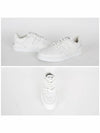 Men's Lace Up Calfskin Low-Top Sneakers Optic White - CELINE - BALAAN 3