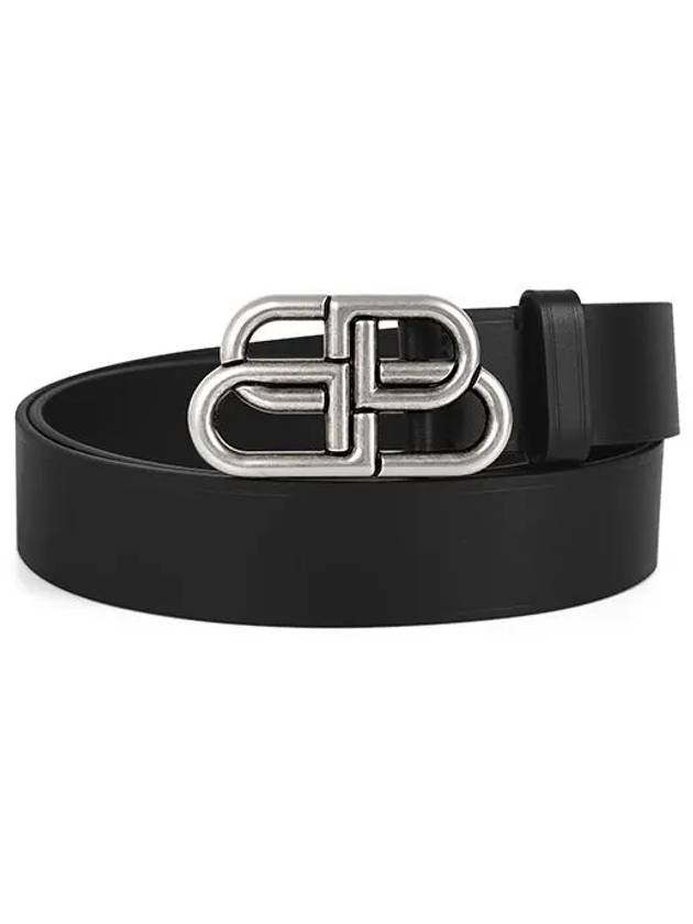 Men's BB Buckle Large Belt Black - BALENCIAGA - BALAAN 2