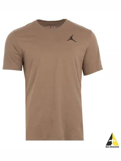 Jordan Jumpman Crew Neck Short Sleeve T Shirt Brown - NIKE - BALAAN 2