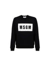 Box Logo Print Sweatshirt Black - MSGM - BALAAN 1