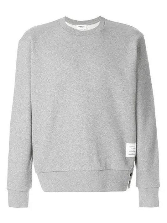 Center Back Stripe Crewneck Sweatshirt Light Grey - THOM BROWNE - BALAAN 2