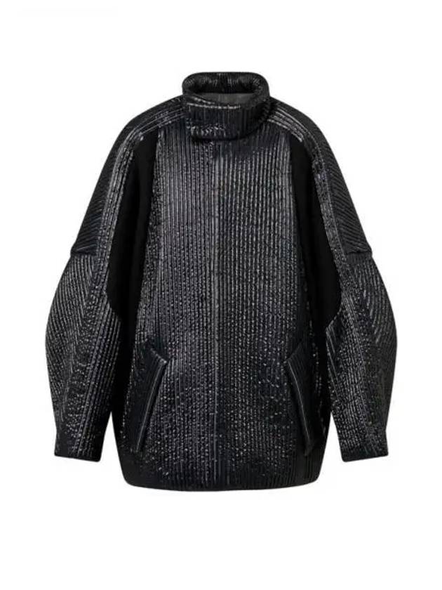 Pinstripe Quilted Egg Coat 1AC3YQ - LOUIS VUITTON - BALAAN 1