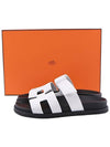 Chypre Calfskin Sandals Blanc - HERMES - BALAAN 3