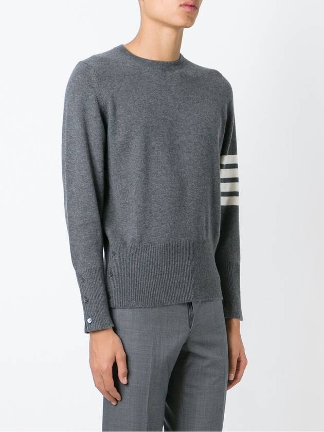 diagonal armband cashmere knit MKA001A - THOM BROWNE - BALAAN 4