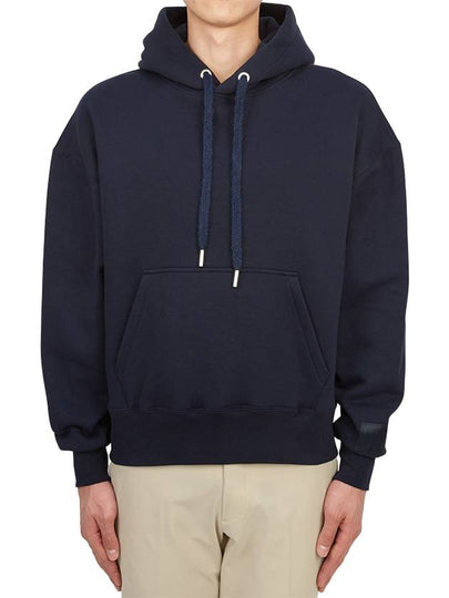 Label Hoodie Navy - AMI - BALAAN 2