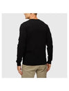 Lens Wappen Wool Knit Top Black - CP COMPANY - BALAAN 4