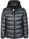 Men's Provins Logo Patch Hooded Padding Grey - MONCLER - BALAAN 2