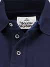 ORB Logo Polo Shirt Navy - VIVIENNE WESTWOOD - BALAAN 6