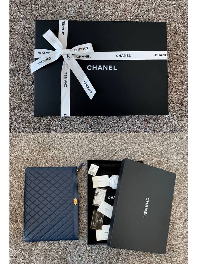 Boy Lambskin Clutch Large - CHANEL - BALAAN 2