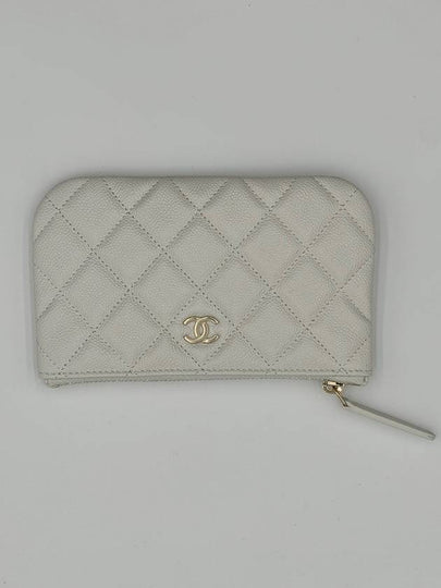 Classic Women s Mini Pouch Caviar White Gold Plated AP4020 - CHANEL - BALAAN 2