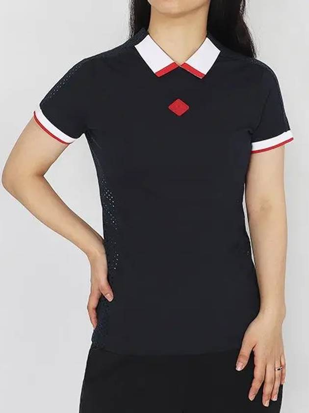 Women's ENYA Polo Navy - J.LINDEBERG - BALAAN 2