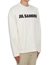 Logo Print Cotton Long Sleeve T-Shirt White - JIL SANDER - BALAAN 4