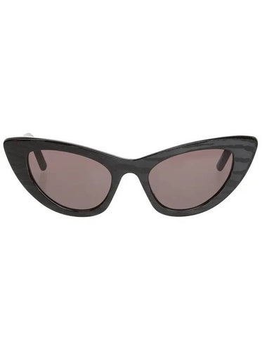 Logo Cat Eye Sunglasses Black - SAINT LAURENT - BALAAN 1