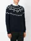 Star Intarsia Knit Top Navy Grey - NEIL BARRETT - BALAAN 3