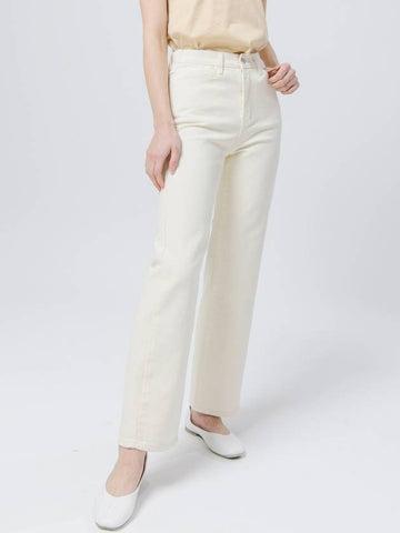 Non-span Waist Back Banding Wide Ivory Pants DO9232PT62 - DOYOUKNOWMC GOLF WEAR - BALAAN 1