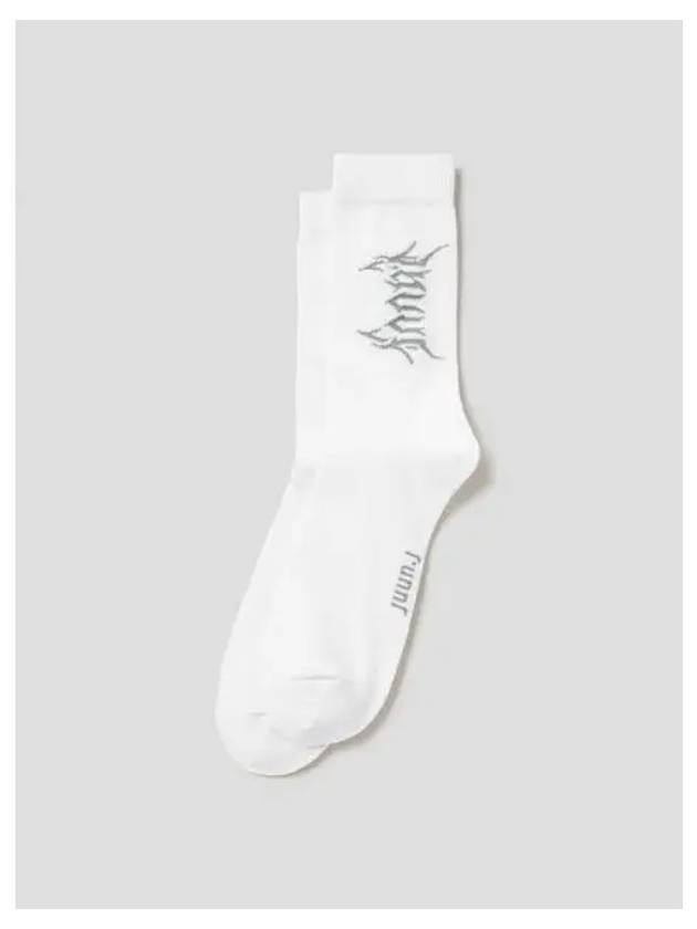 Basic logo point socks white domestic product GM0024013131309 - JUUN.J - BALAAN 1