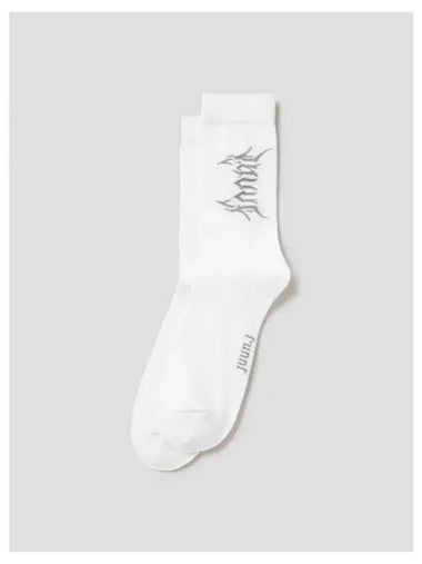 Basic logo point socks white domestic product GM0024013131309 - JUUN.J - BALAAN 1