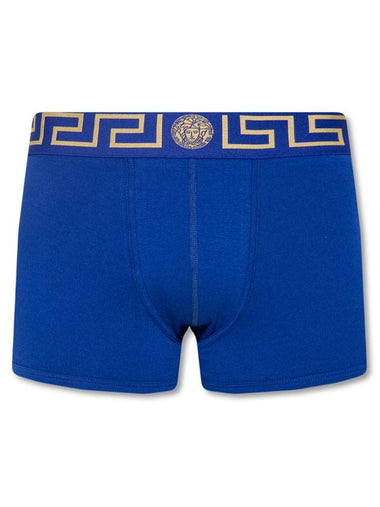 Greca Border Trunk Briefs Blue - VERSACE - BALAAN 1