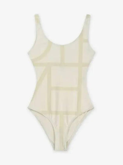 Monogram One-Piece Swimsuit Sand - TOTEME - BALAAN 2