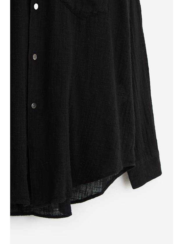 Men's Borrowed BD Overfit Long Sleeve Shirt Black - OUR LEGACY - BALAAN 5