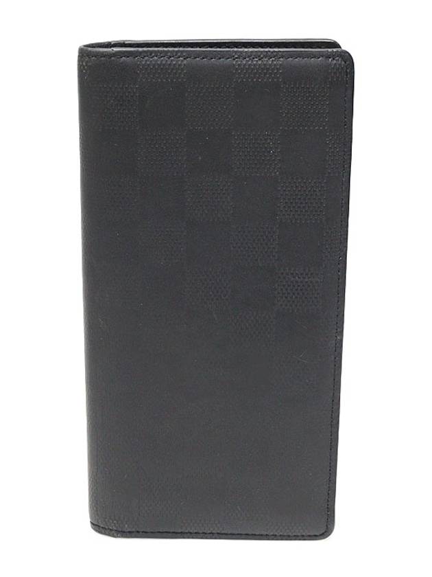 N63010 Damier Infini Onyx Leather Brazza Wallet Long - LOUIS VUITTON - BALAAN 1