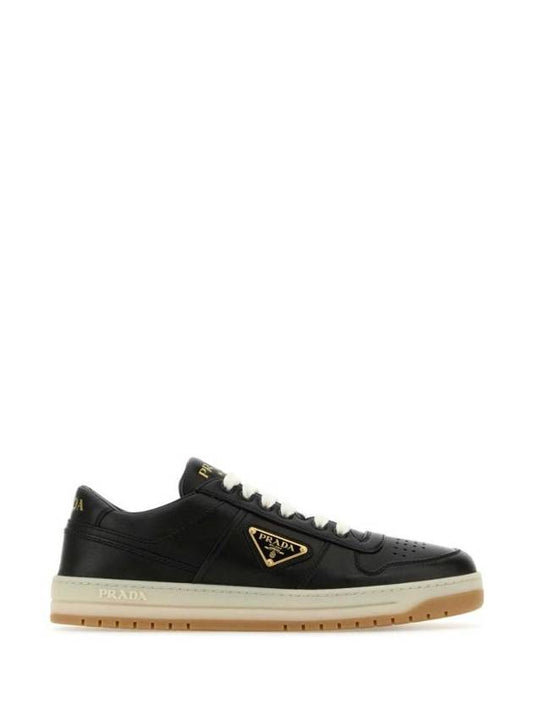 Downtown Nappa Leather Low Top Sneakers Black - PRADA - BALAAN 1