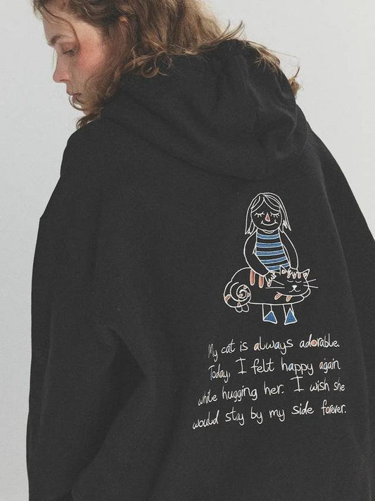 Stay CATS Embroidered Hoodie Black - CPGN STUDIO - BALAAN 2