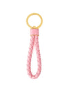 Intrecciato Lambskin Key Holder Pink - BOTTEGA VENETA - BALAAN 2