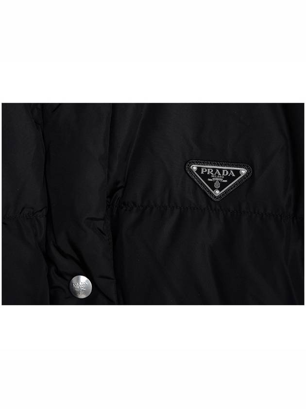 Re-Nylon Down Padded Coat Black Blue - PRADA - BALAAN 5