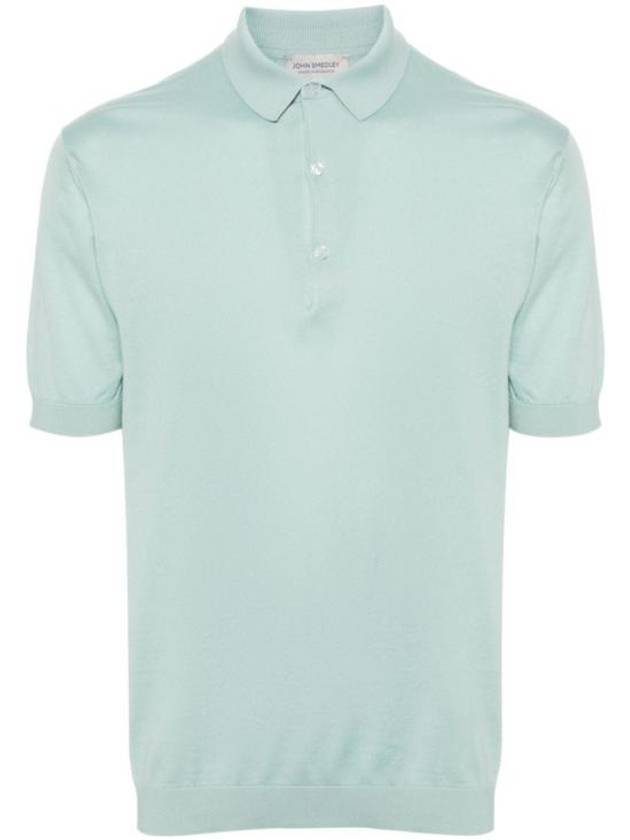 Adrian Cotton Polo Shirt Mint - JOHN SMEDLEY - BALAAN 1