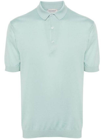 Adrian Cotton Polo Shirt Mint - JOHN SMEDLEY - BALAAN 1