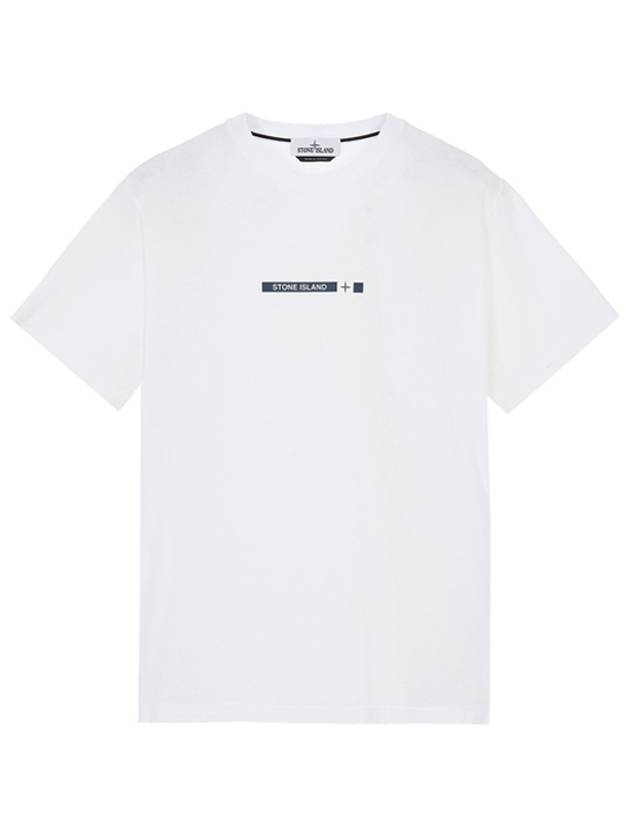 Micro Graphic One Print Short Sleeve T-Shirt White - STONE ISLAND - BALAAN 2