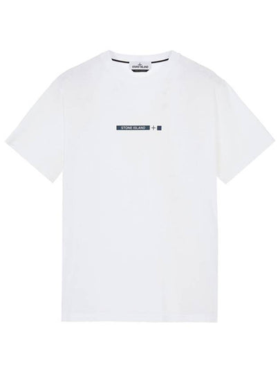 Micro Graphic One Print Short Sleeve T-Shirt White - STONE ISLAND - BALAAN 2