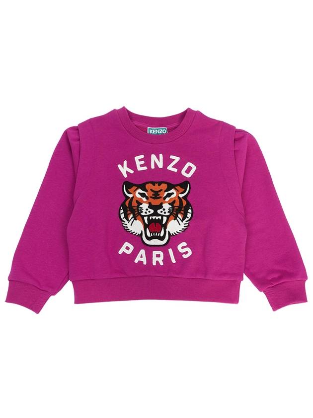 Kids brushed sweatshirt K60554 469 6A12A Adults can wear - KENZO - BALAAN 1