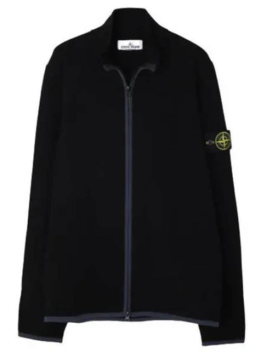 Stretch wool zip up knit cardigan regular fit - STONE ISLAND - BALAAN 1