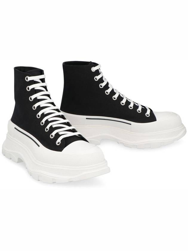 Tread Slick High Top Sneakers White Black - ALEXANDER MCQUEEN - BALAAN 4